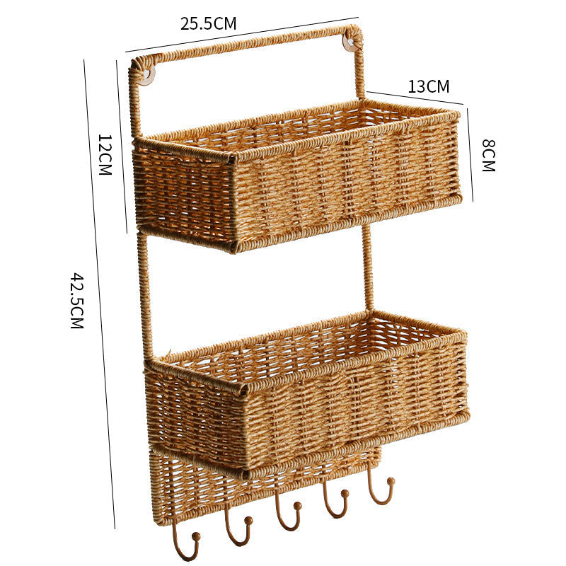 Double Tier Woven Storage Basket | Kelmera