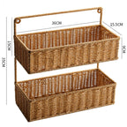 Double Tier Woven Storage Basket | Kelmera