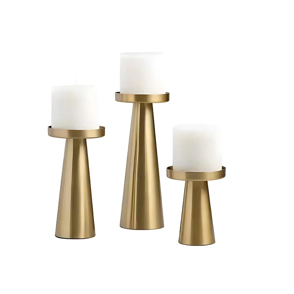 Dremina Brass Candle Holders