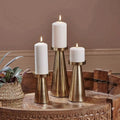 Dremina Brass Candle Holders