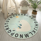 Educational Dinosaur-Themed Area Rug | Kelmera
