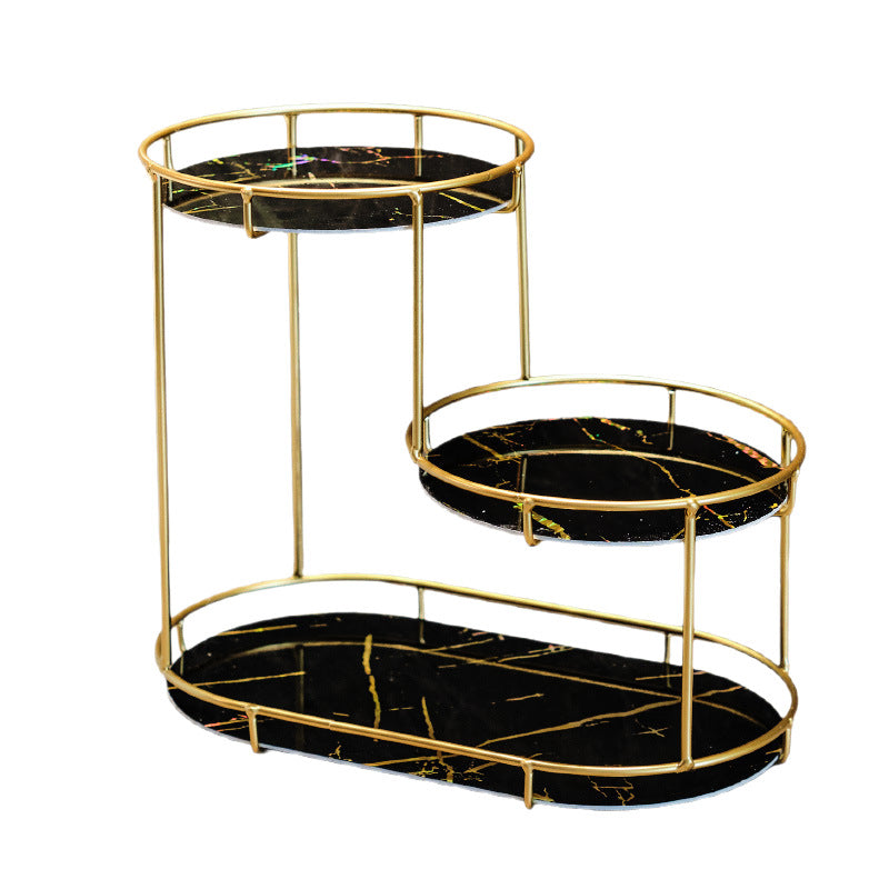 Elegant 2-Tier Storage Basket made of Marble | Kelmera