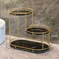 Elegant 2-Tier Storage Basket made of Marble | Kelmera