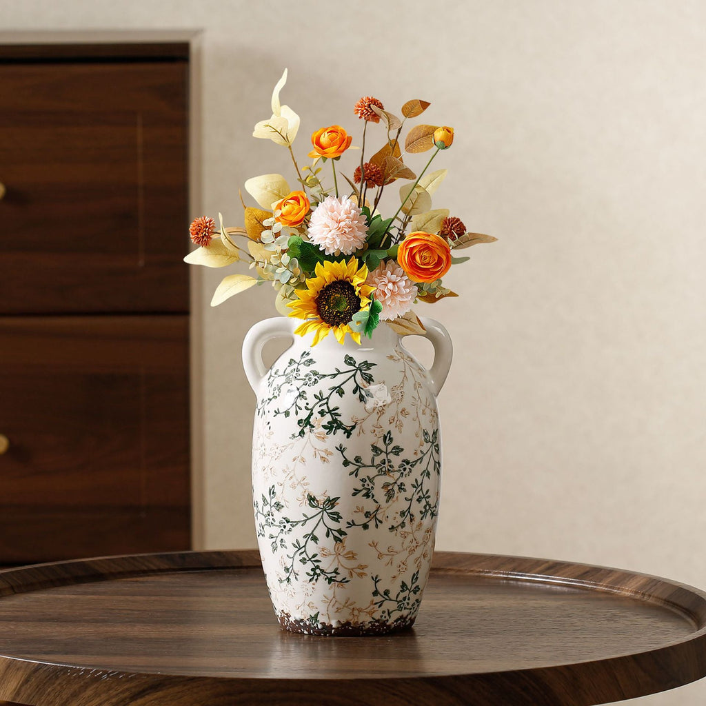Elegant and Artistically Decorated Ceramic Vase | Kelmera