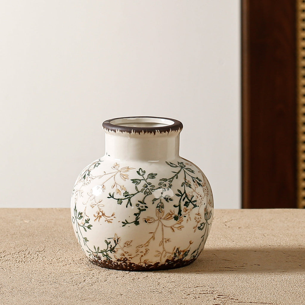 Elegant and Artistically Decorated Ceramic Vase | Kelmera