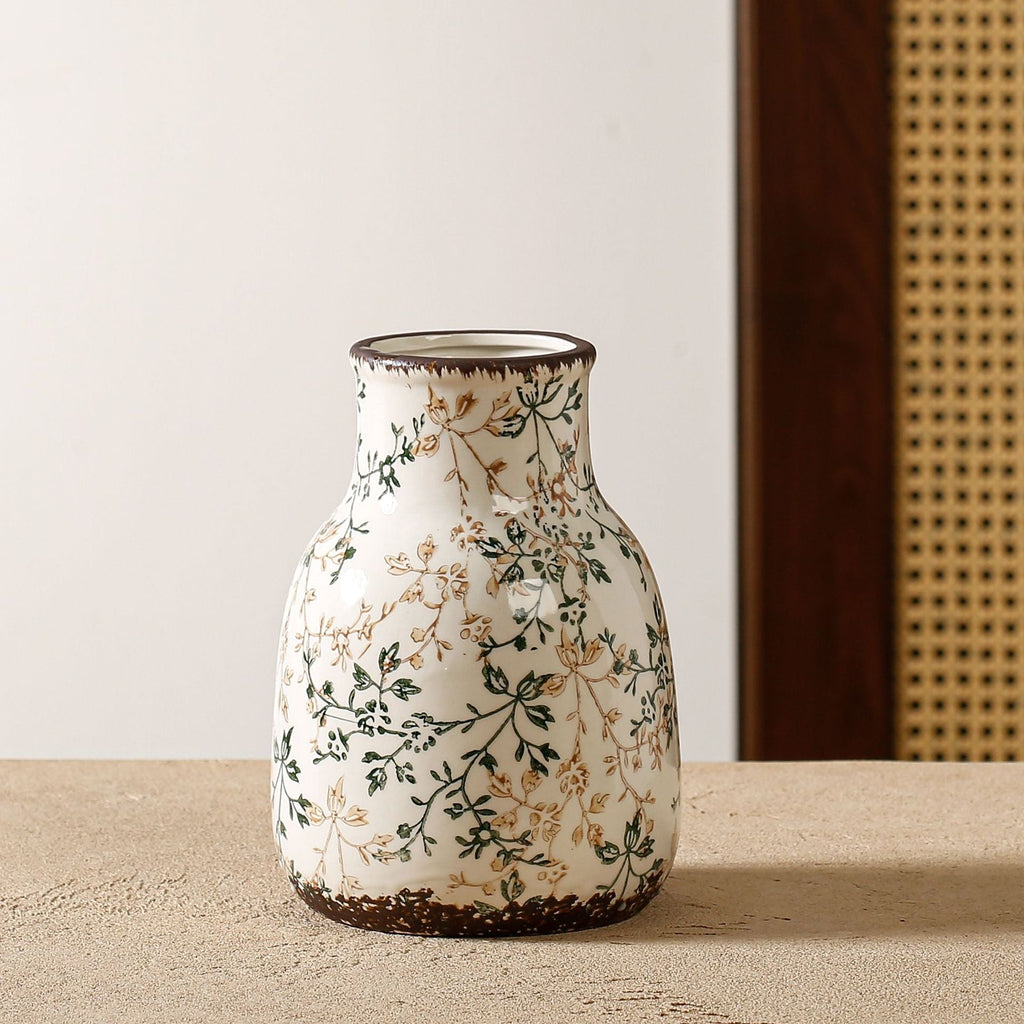 Elegant and Artistically Decorated Ceramic Vase | Kelmera