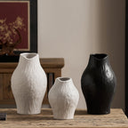 Elegant and Modern Ceramic Vase White Black | Kelmera