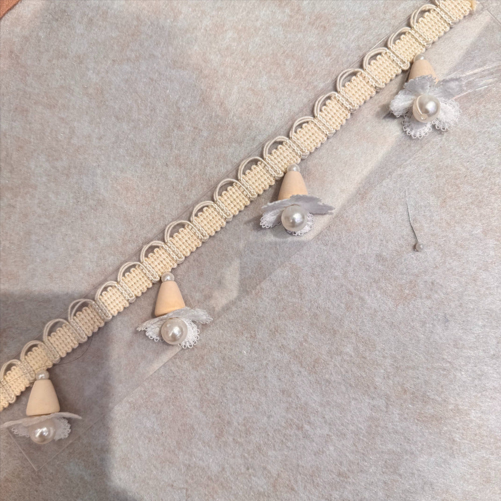 Elegant and Playful Lace Trim Light Blue | Kelmera