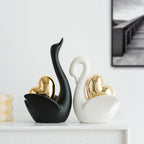 Elegant and Romantic Swans Decorative Figure | Kelmera