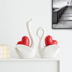 Elegant and Romantic Swans Decorative Figure | Kelmera
