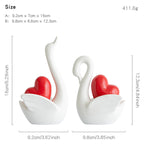 Elegant and Romantic Swans Decorative Figure | Kelmera
