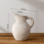 Elegant and Rustic Ceramic Carafe | Kelmera