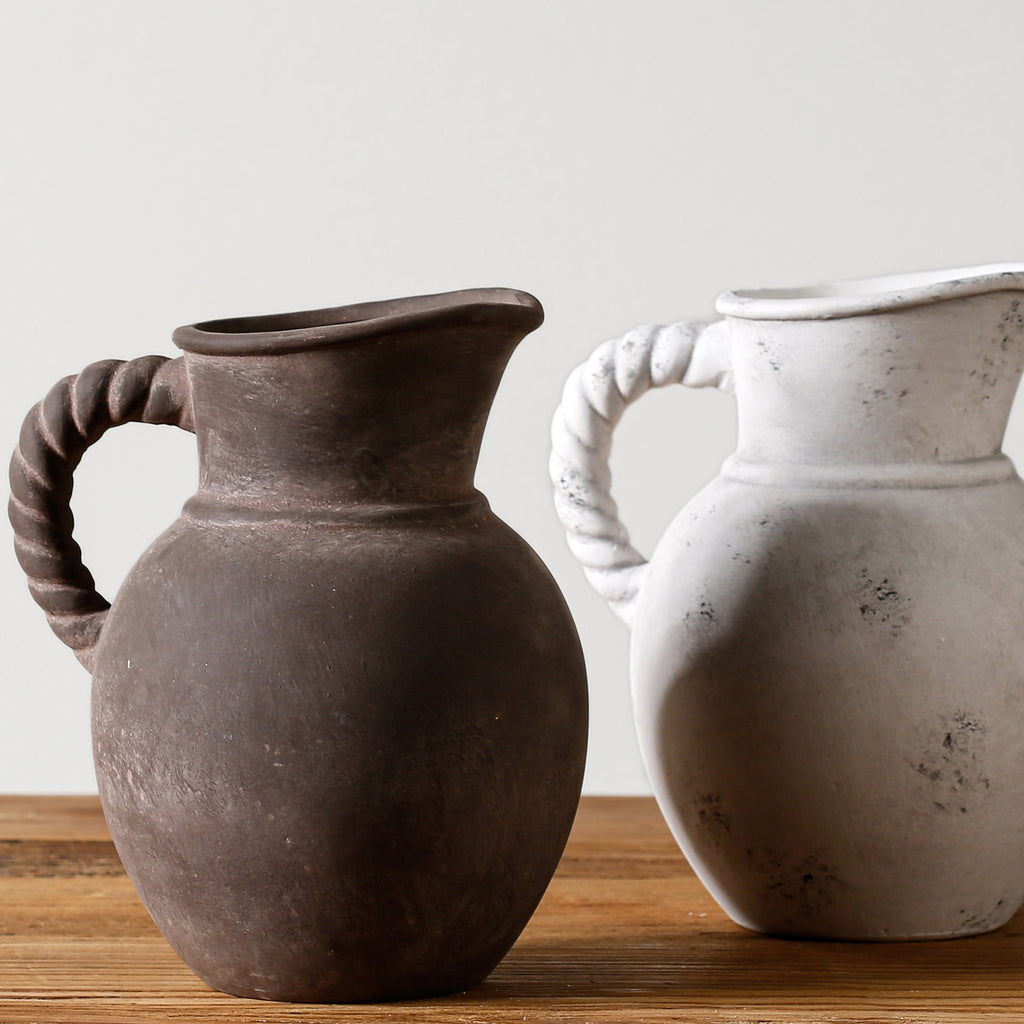 Elegant and Rustic Ceramic Carafe | Kelmera