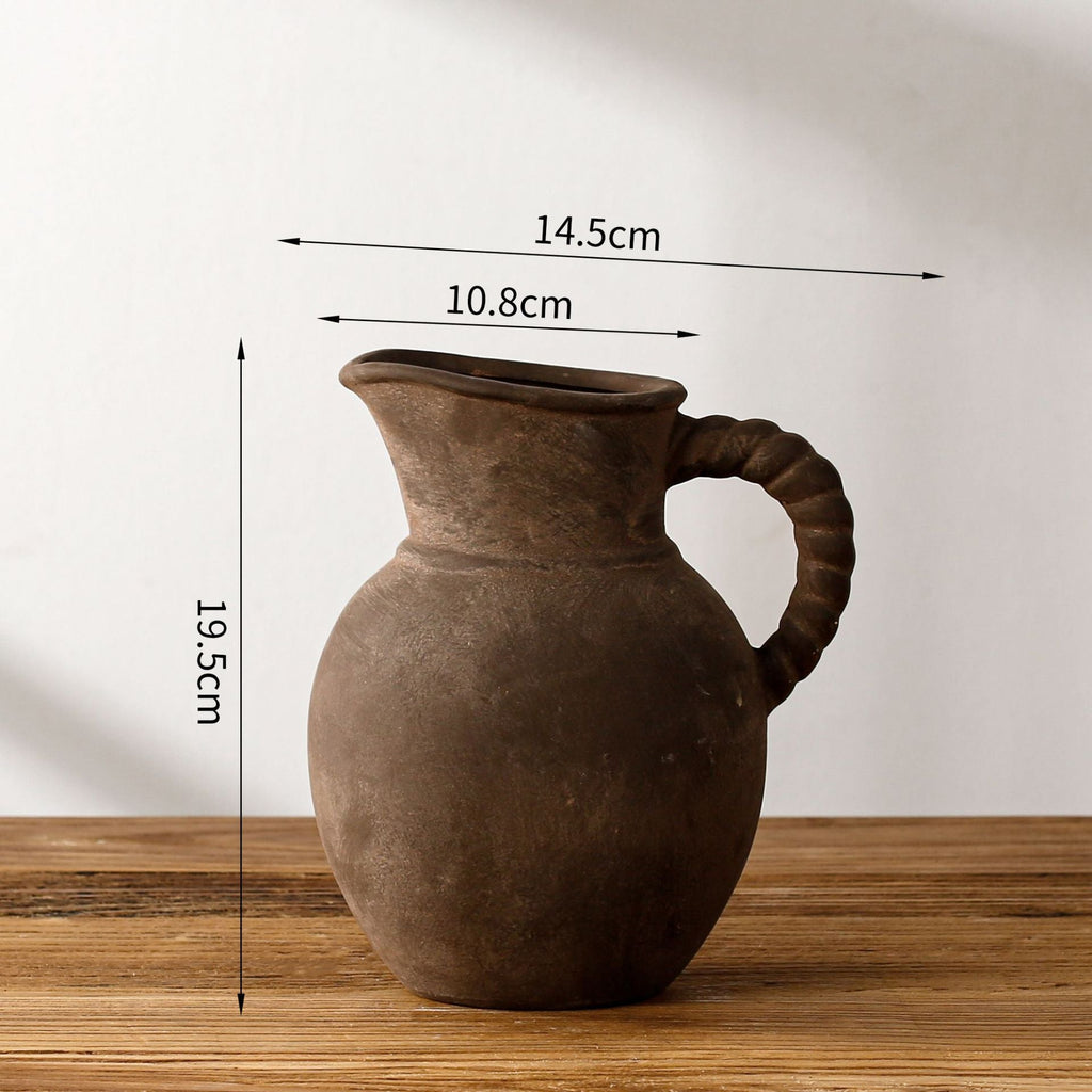 Elegant and Rustic Ceramic Carafe | Kelmera
