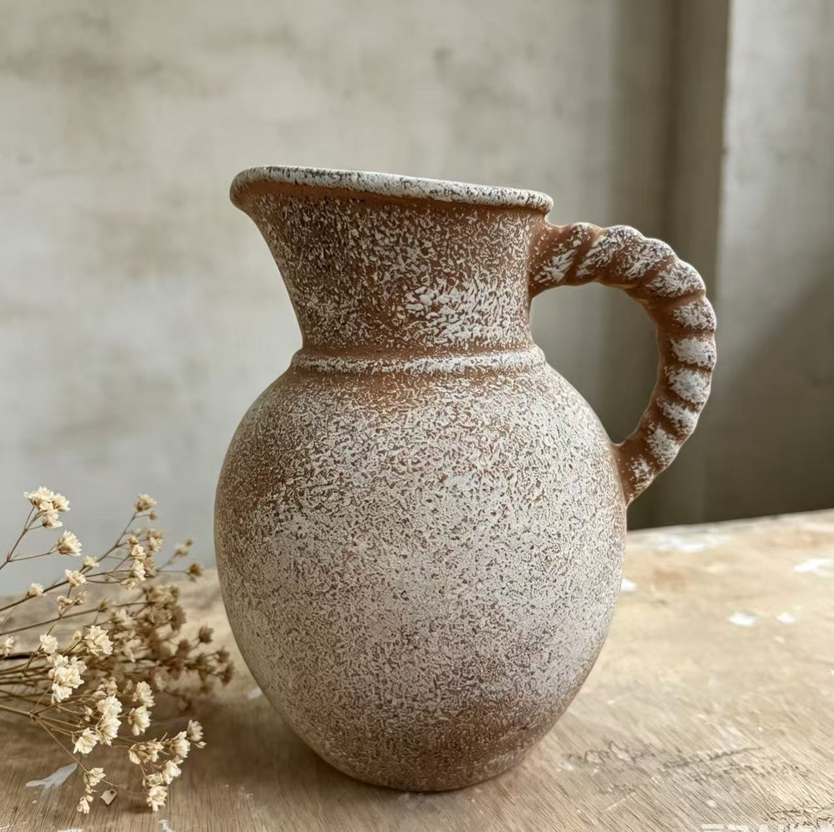 Elegant and Rustic Ceramic Carafe | Kelmera