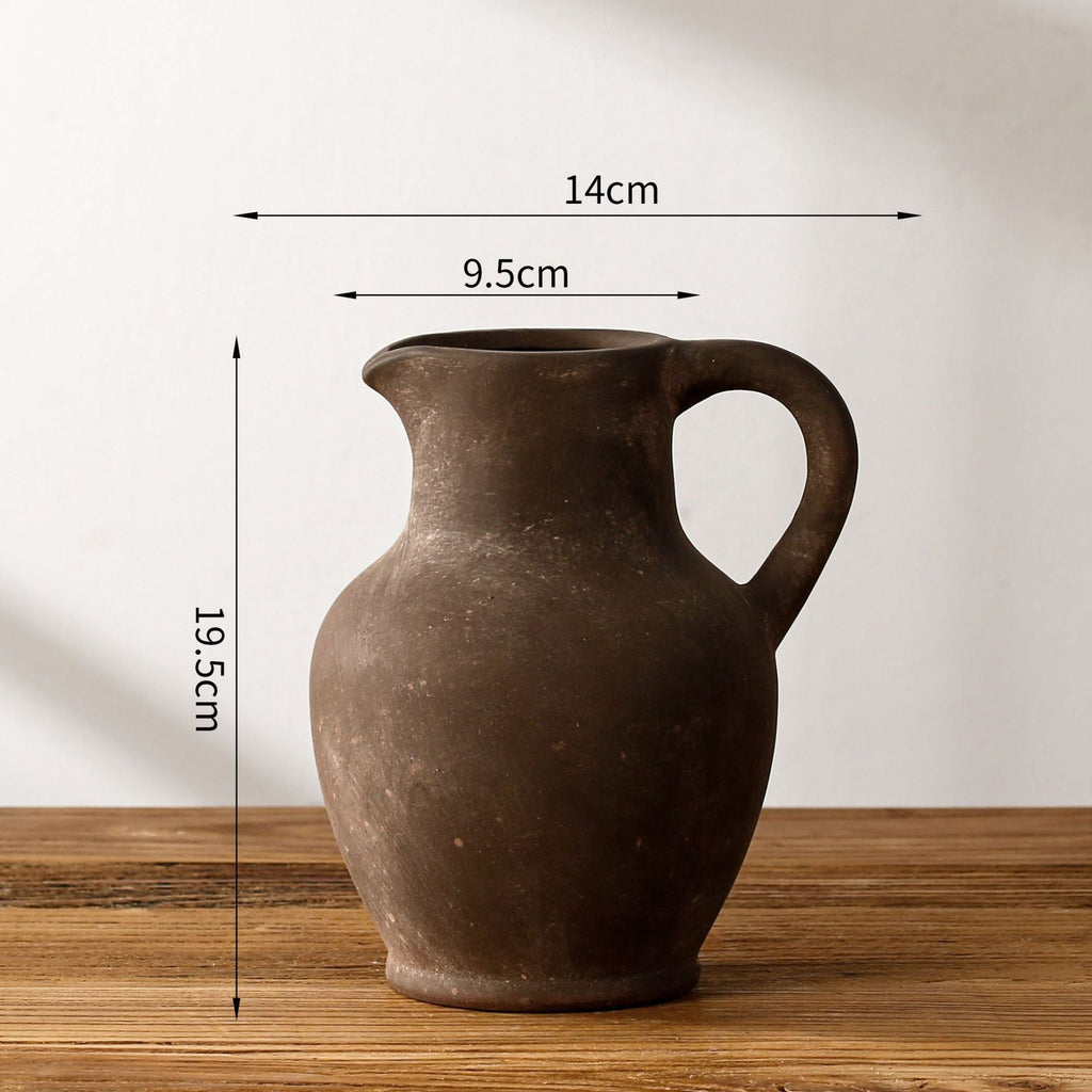 Elegant and Rustic Ceramic Carafe | Kelmera