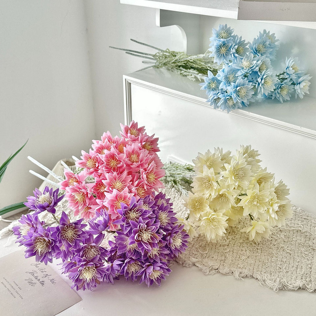Elegant Artificial Flower Bouquet White Pink | Kelmera