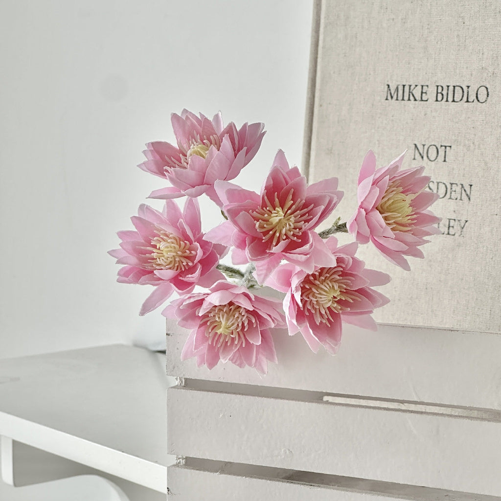 Elegant Artificial Flower Bouquet White Pink | Kelmera