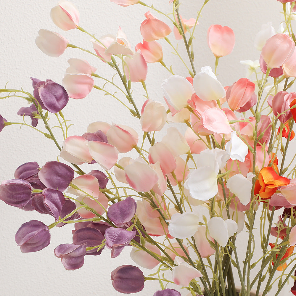Elegant Artificial Flower Branch Beige Light Pink | Kelmera