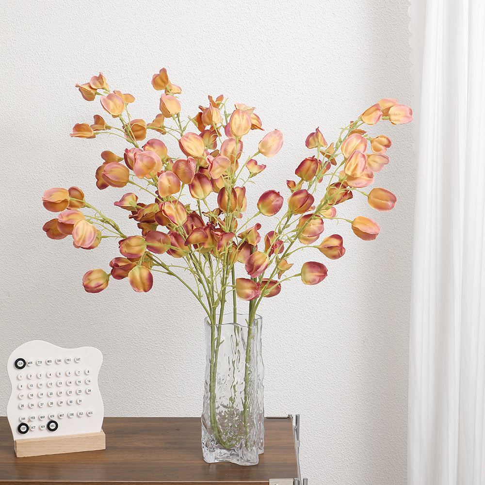 Elegant Artificial Flower Branch Beige Light Pink | Kelmera