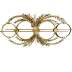 Elegant Botanical Wall Mirror with Decorative Floral Accents | Kelmera