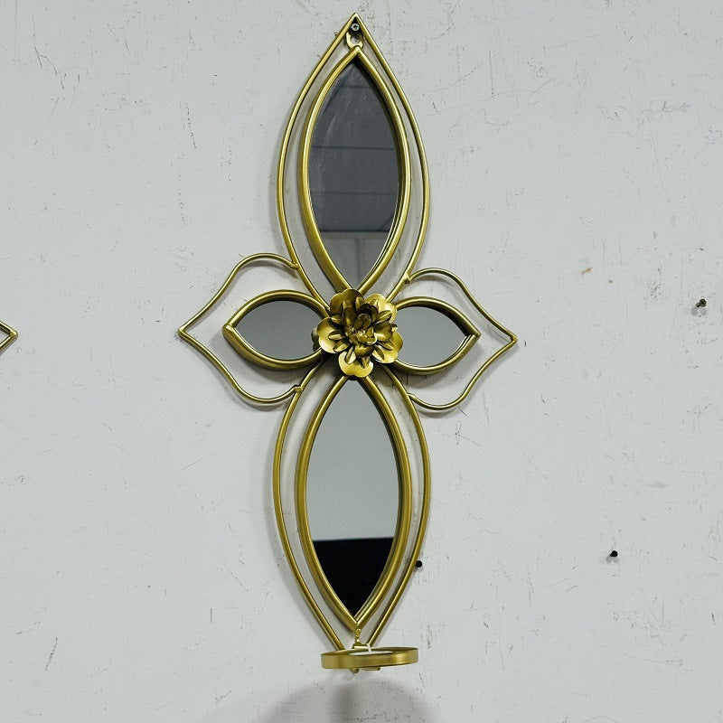 Elegant Botanical Wall Mirror with Decorative Floral Accents | Kelmera
