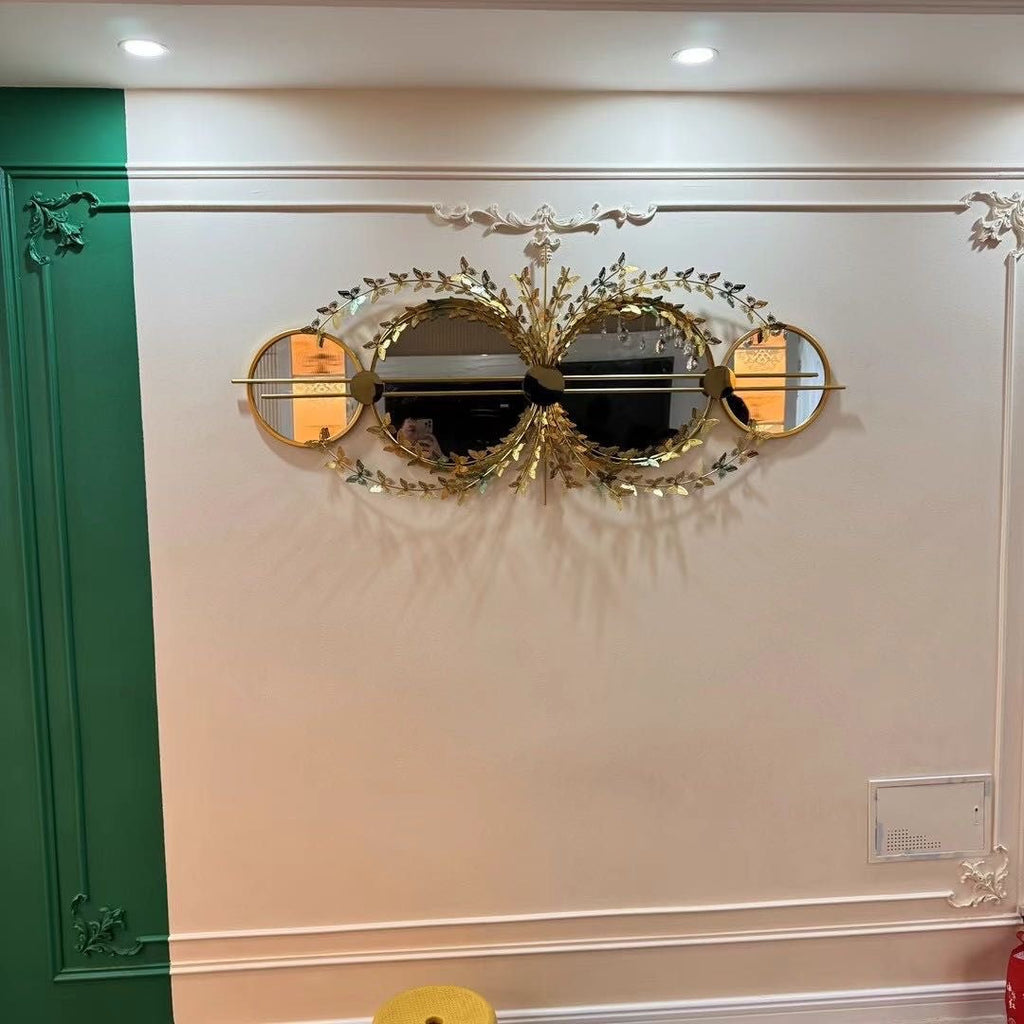 Elegant Botanical Wall Mirror with Decorative Floral Accents | Kelmera