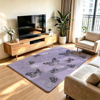 Elegant Butterfly Print Area Rug | Kelmera