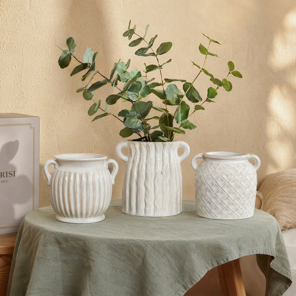 Elegant Ceramic Container with Patterns | Kelmera