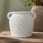 Elegant Ceramic Container with Patterns | Kelmera