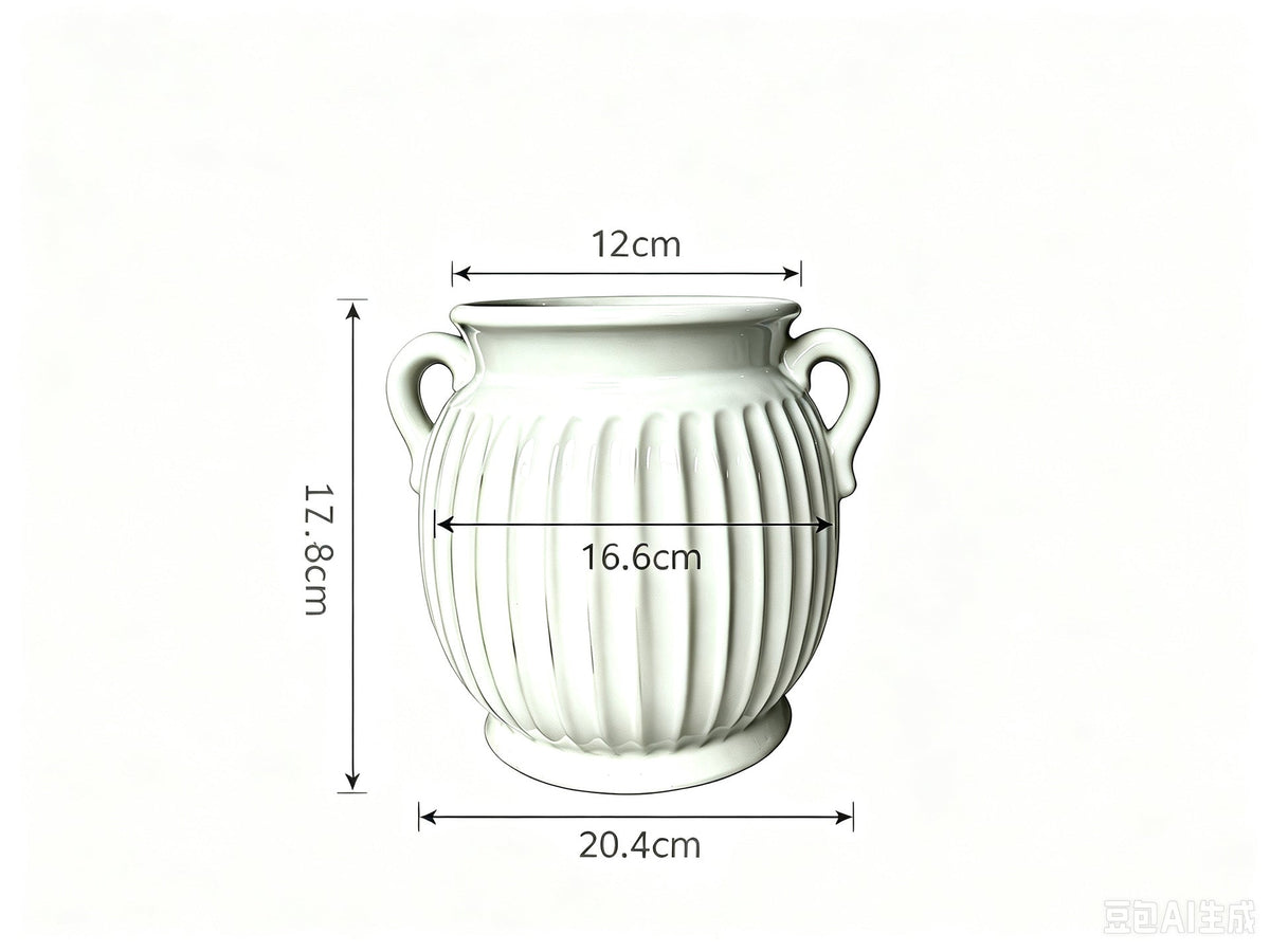 Elegant Ceramic Container with Patterns | Kelmera