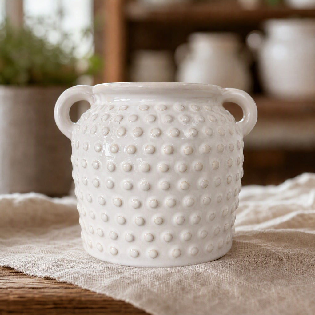 Elegant Ceramic Container with Patterns | Kelmera