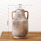 Elegant Ceramic Flower Vase White Black Beige | Kelmera