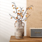 Elegant Ceramic Flower Vase White Black Beige | Kelmera