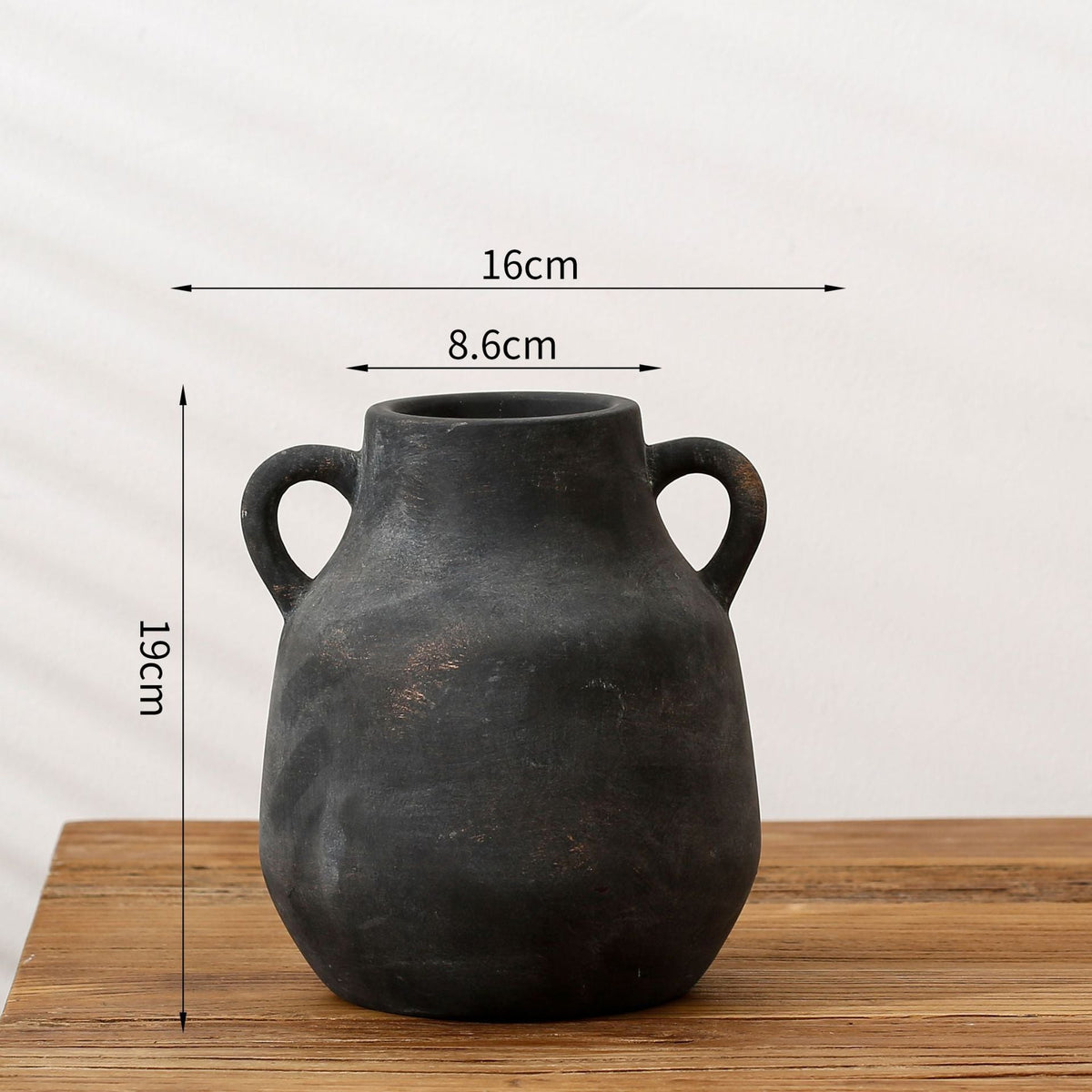 Elegant Ceramic Flower Vase White Black Beige | Kelmera