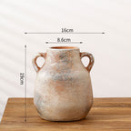 Elegant Ceramic Flower Vase White Black Beige | Kelmera