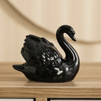 Elegant Ceramic Swan Figure | Kelmera