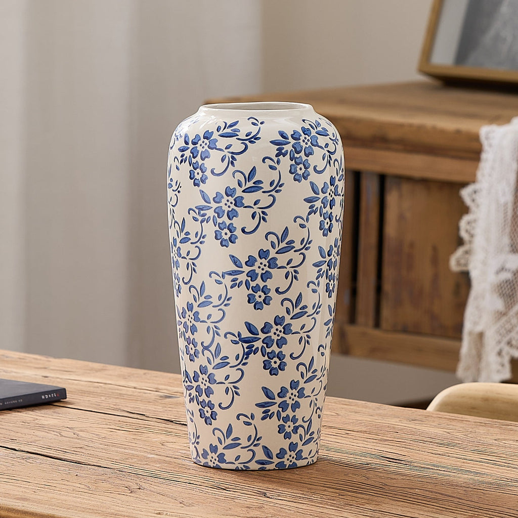 Elegant Ceramic Vase in Floral Pattern | Kelmera