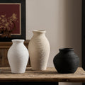 Elegant Ceramic Vase with Textured Design | Kelmera
