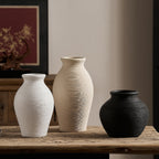 Elegant Ceramic Vase with Textured Design | Kelmera