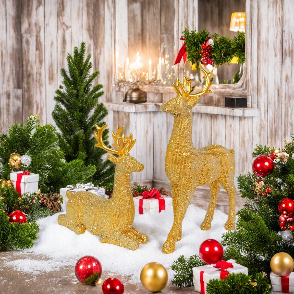 Elegant Christmas Decoration in the Form of Reindeer | Kelmera