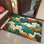 Elegant Cloud Motif Area Mat | Kelmera