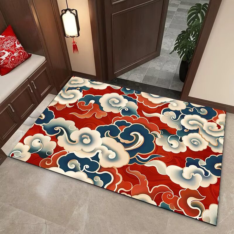 Elegant Cloud Motif Area Mat | Kelmera