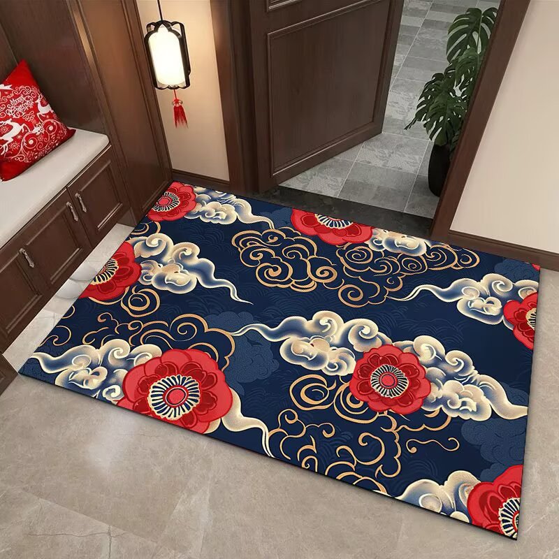 Elegant Cloud Motif Area Mat | Kelmera