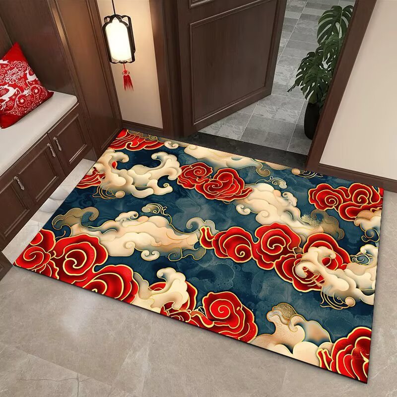 Elegant Cloud Motif Area Mat | Kelmera