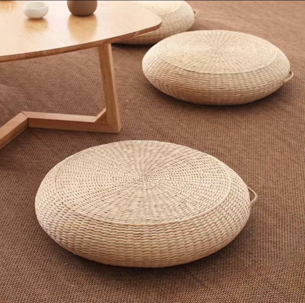 Elegant Cow Pouf made of Natural Materials | Kelmera