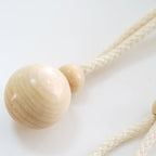 Elegant Curtain Holder with Wooden Beads | Kelmera