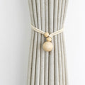 Elegant Curtain Holder with Wooden Beads | Kelmera