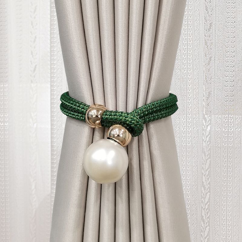 Elegant Curtain Tieback with Decorative Pearl | Kelmera
