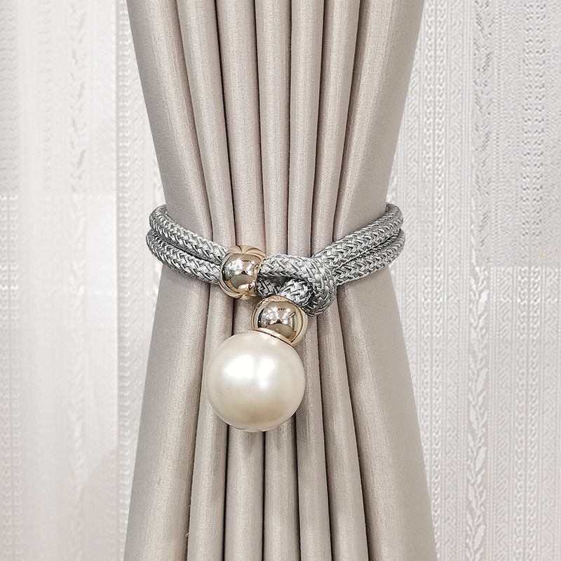 Elegant Curtain Tieback with Decorative Pearl | Kelmera